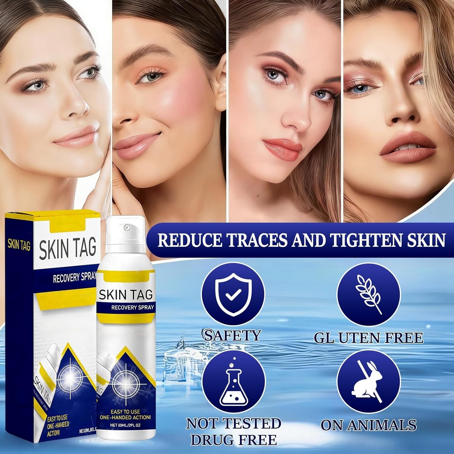 2Pcs ChillErase Bump Renewal Spray,Soothing And Cooling Formula,Reduces Skin …