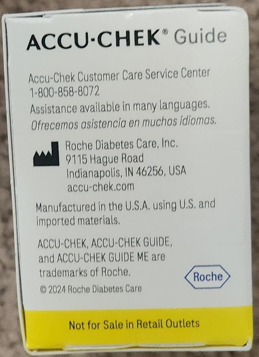 Accu-Chek Guide Blood Glucose Test Strips-50 count-Expires: April 25, 2027