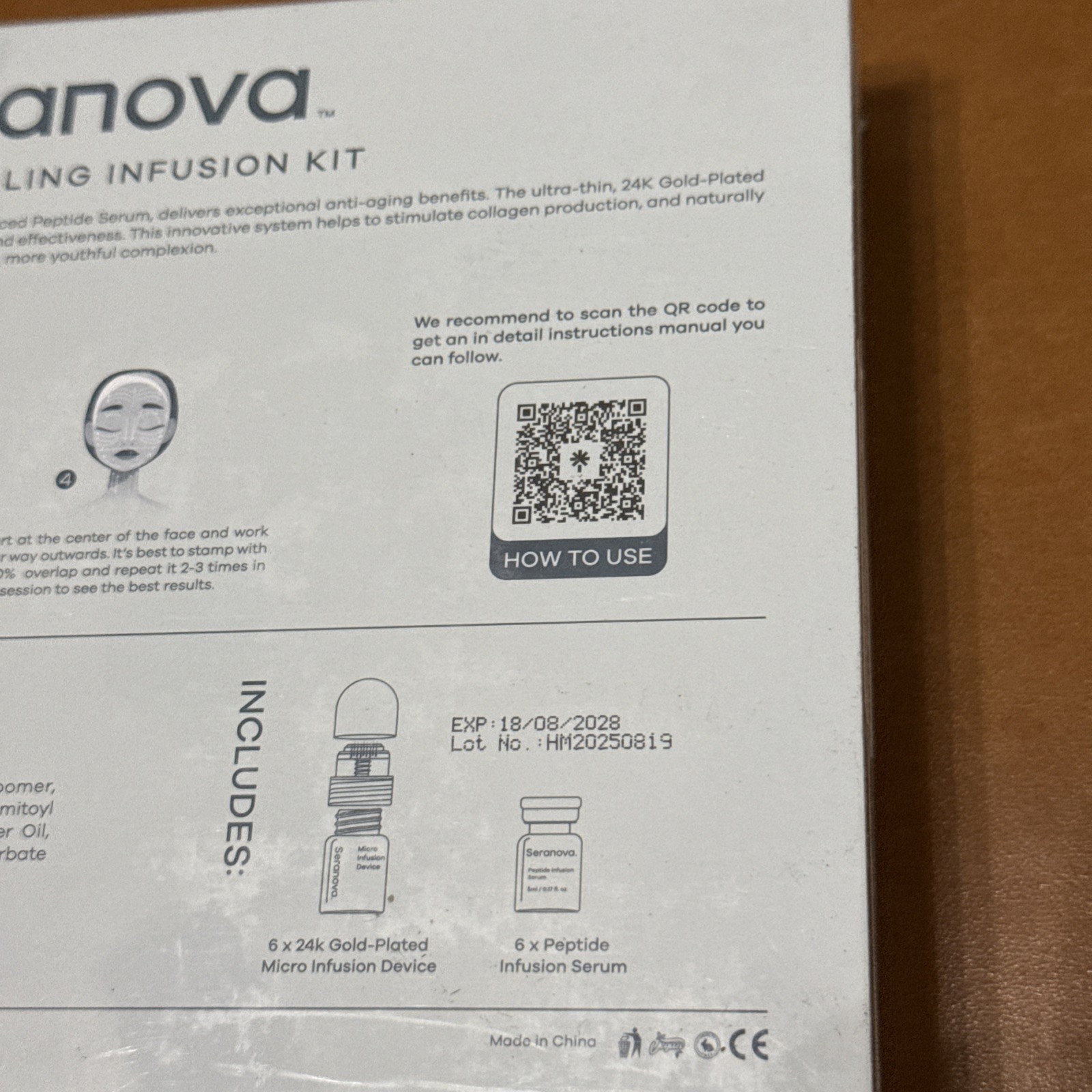 NEW Seranova Microneedling Infusion Kit Anti-Aging 3 Month Supply Sealed 08/2028