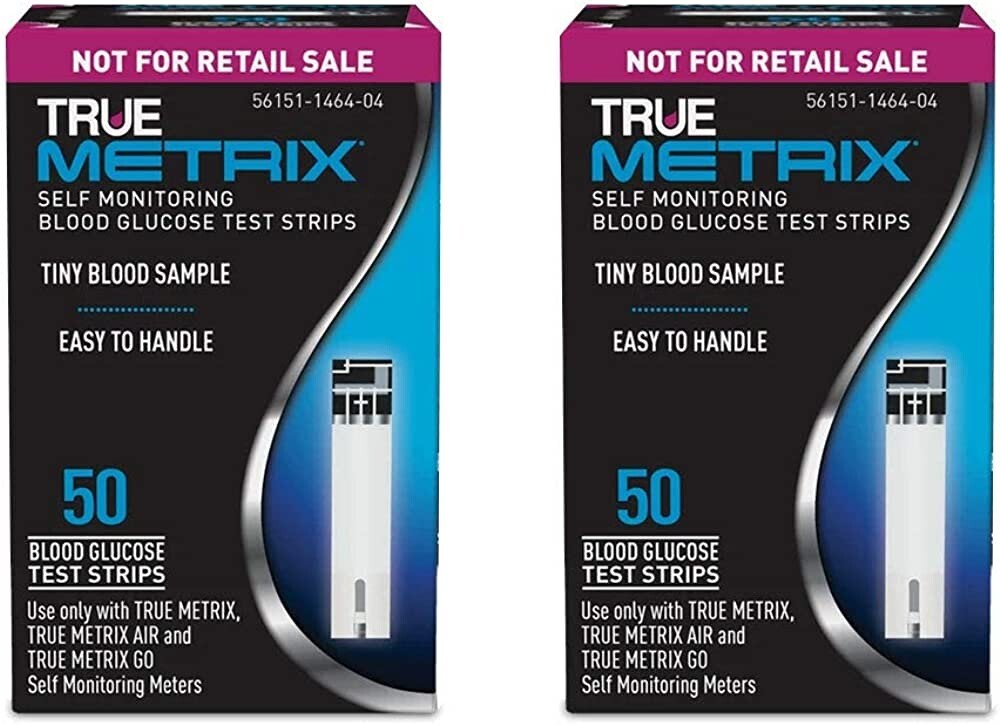 True Metrix Blood Glucose Test Strips 100Ct, Exp 9/2027+ FREE SHIPPING