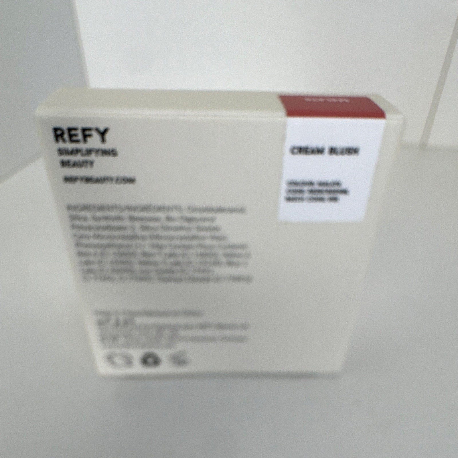 REFY Cream Blush Malaya Shade Cream, Dewy Long Lasting Mini 0.05 oz