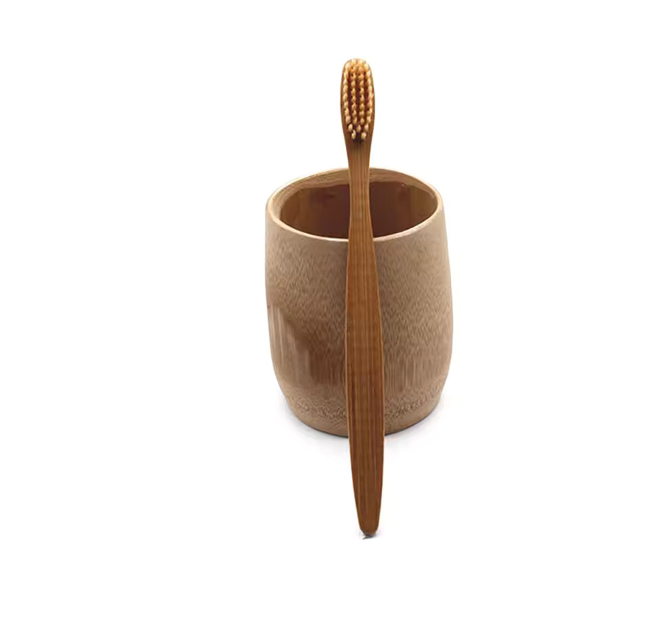 8Pcs Bamboo Toothbrush Natural Organic Medium BPA Free Soft Healthy Brush USA