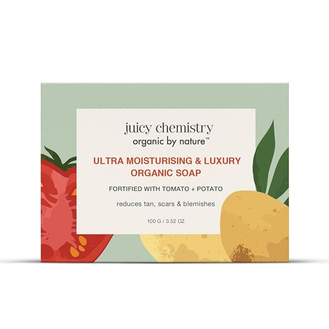 Juicy Chemistry Ultra Moisturising Organic Soap| Tomato & Potato Daily Skin Care