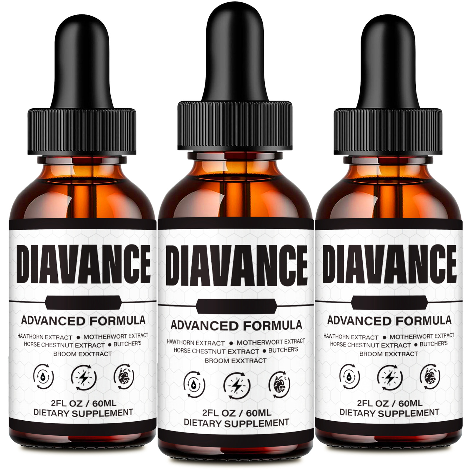 Diavance Drops, Official DiavanceDrops Advanced Blood Formula (3 Pack)