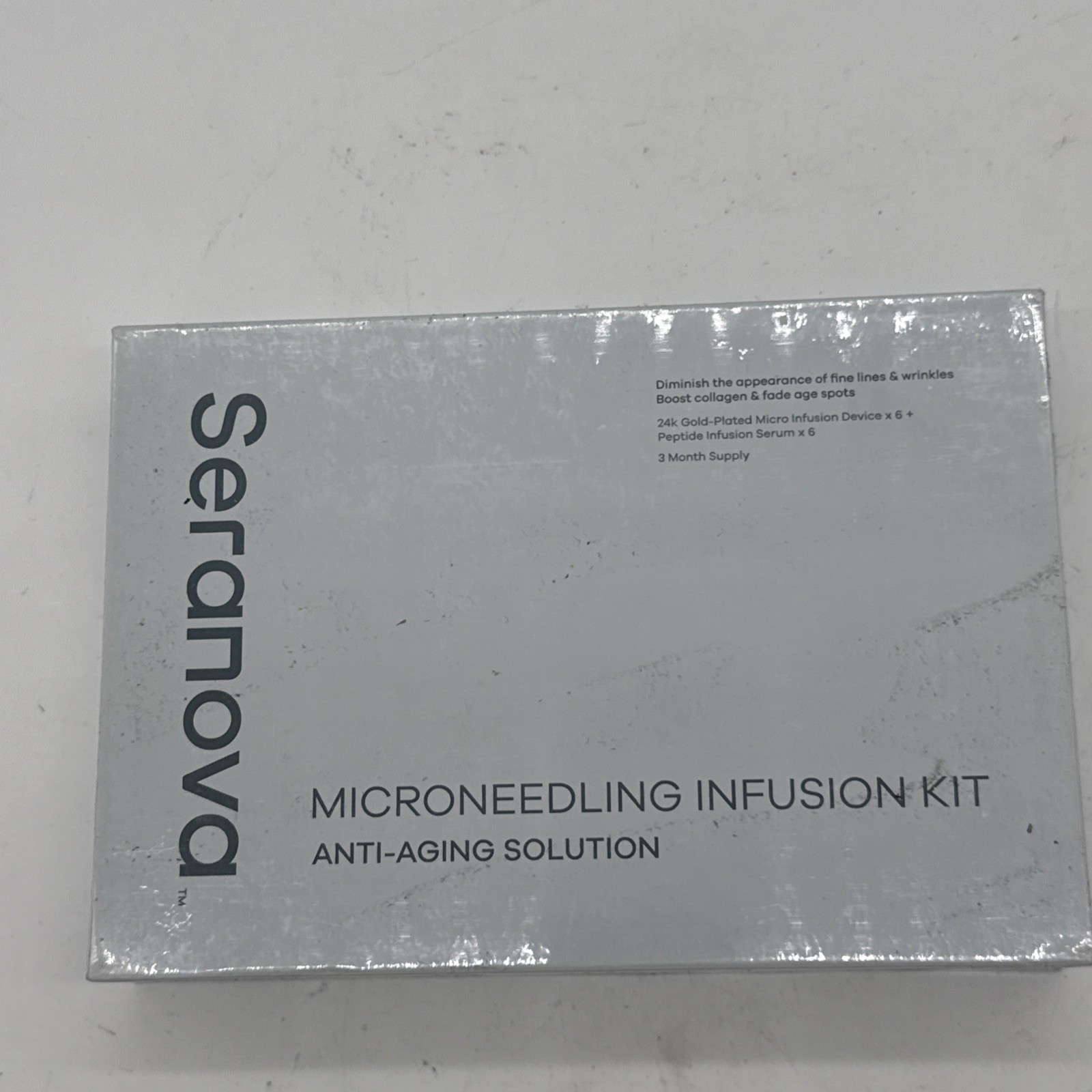 NEW Seranova Microneedling Infusion Kit Anti-Aging 3 Month Supply Sealed 08/2028