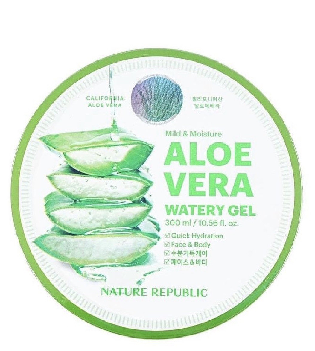 NATURE REPUBLIC Mild & Moisture Aloe Vera Gel Moisturizer 300ml Vegan 12M