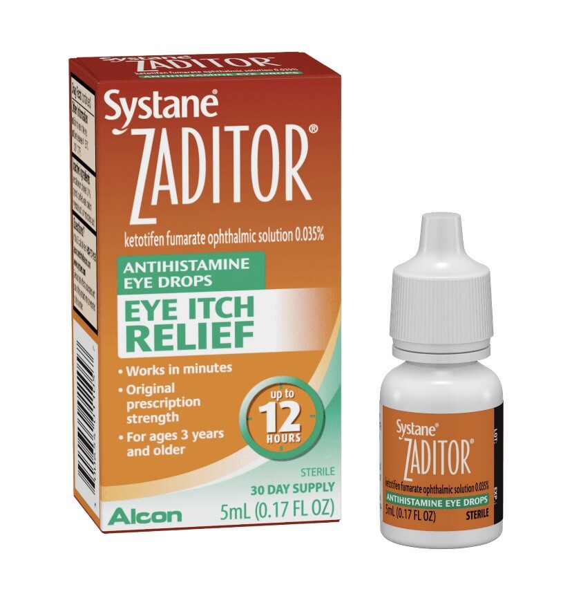 Alcon Systane Zaditor Eye Itch Relief 5ml (0.17Floz.) {Exp:08/2027+}