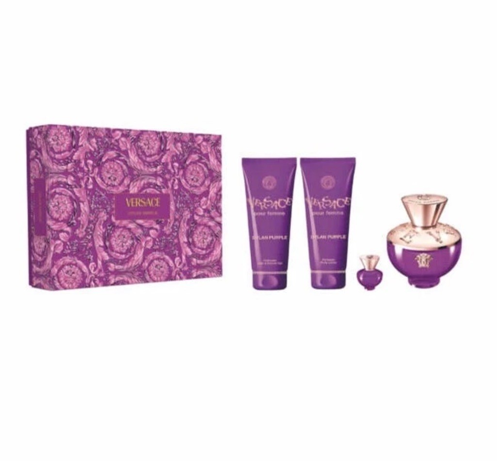 Versace Ladies Pour Femme Dylan Purple Gift Set Fragrances 100% AUTHENTIC