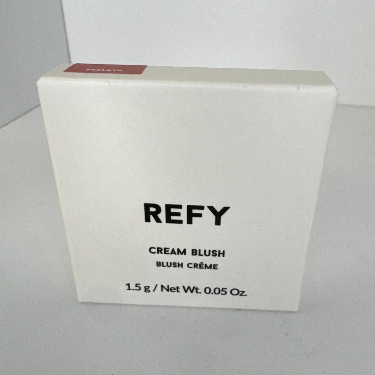 REFY Cream Blush Malaya Shade Cream, Dewy Long Lasting Mini 0.05 oz