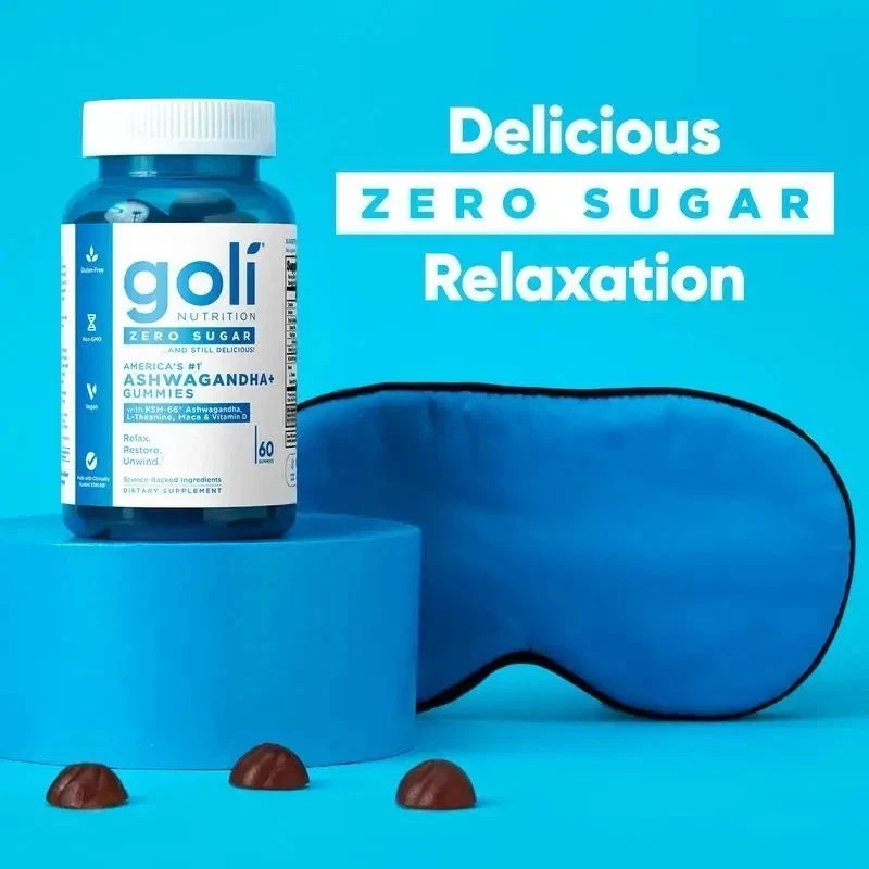 3 Bottles Goli Zero Sugar Best Seller Trio Set Gummies, 60 Counts Per Bottle