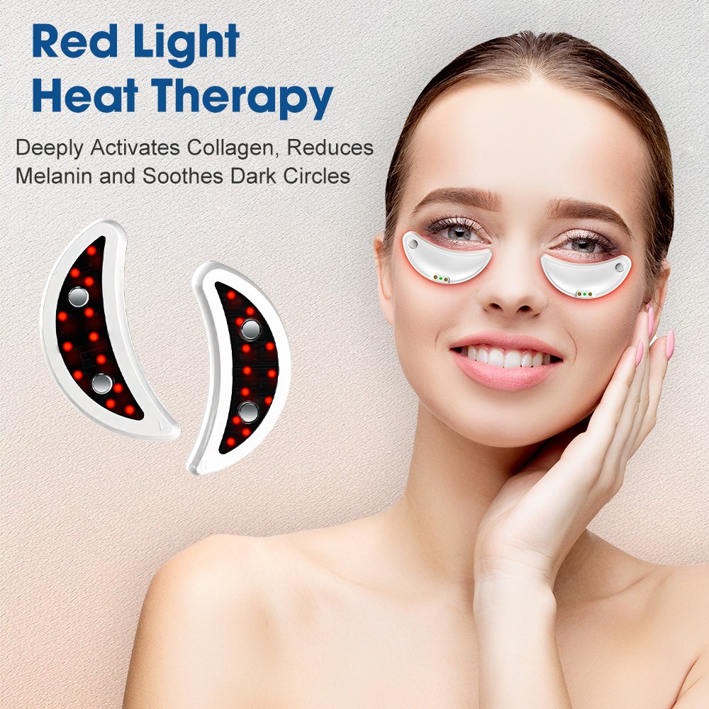 Red Light Under Eye Therapy Massager Microcurrent Eye Care Dark Circles Removal