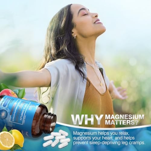 Magnesium Complex 300mg Triple Blend Sleep Energy 120 Capsules