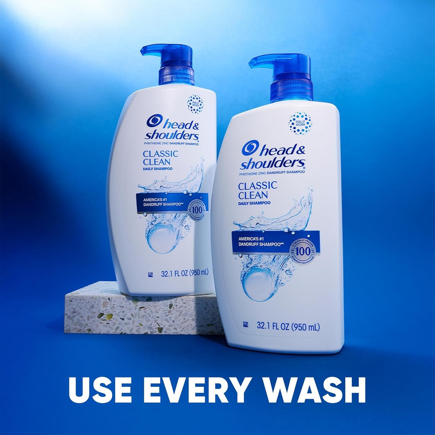 Head Shoulders Anti Dandruff Shampoo Classic Clean 1% Pyrithione Zinc 28.2 Fl Oz