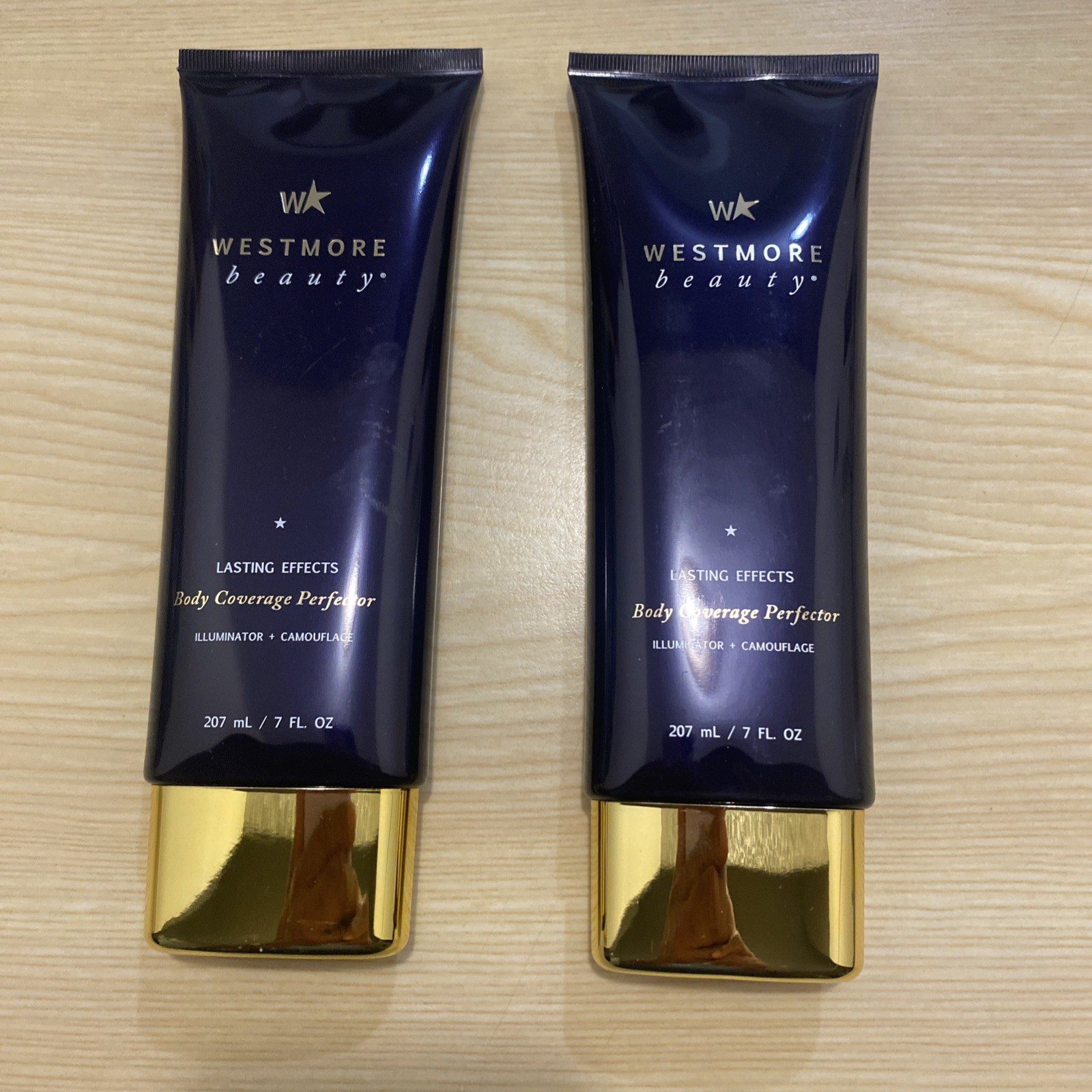 2× Westmore Beauty Body Coverage Perfector Golden Radiance Illuminator, 7 fl oz