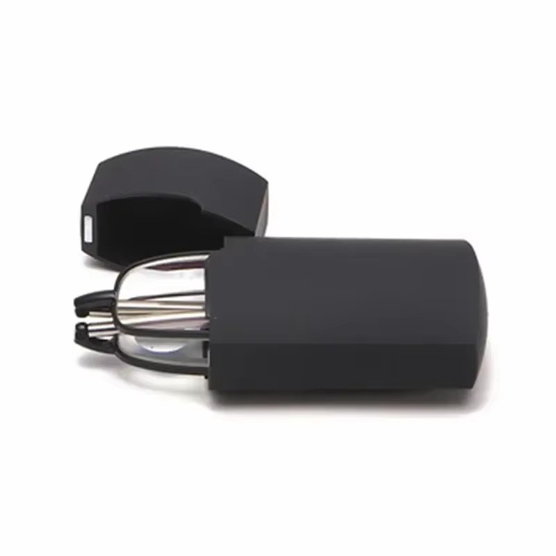 1 Pcs Anti-Blue Metal Compact Folding Light Reading Glasses w/Carrying Case