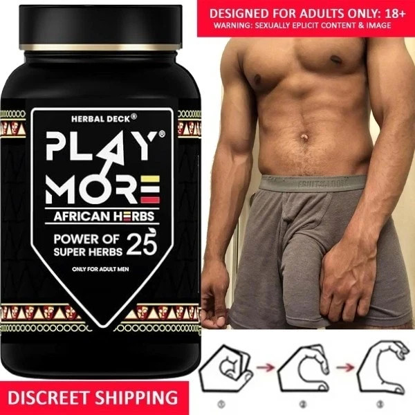Play More Powder for Men African Herbal Vitality and Reproductive Health