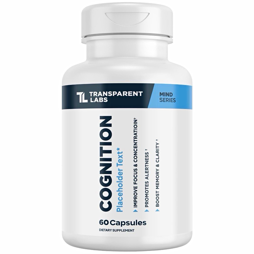 Transparent Labs Cognition Mental Performance Supplement 60 Capsules New