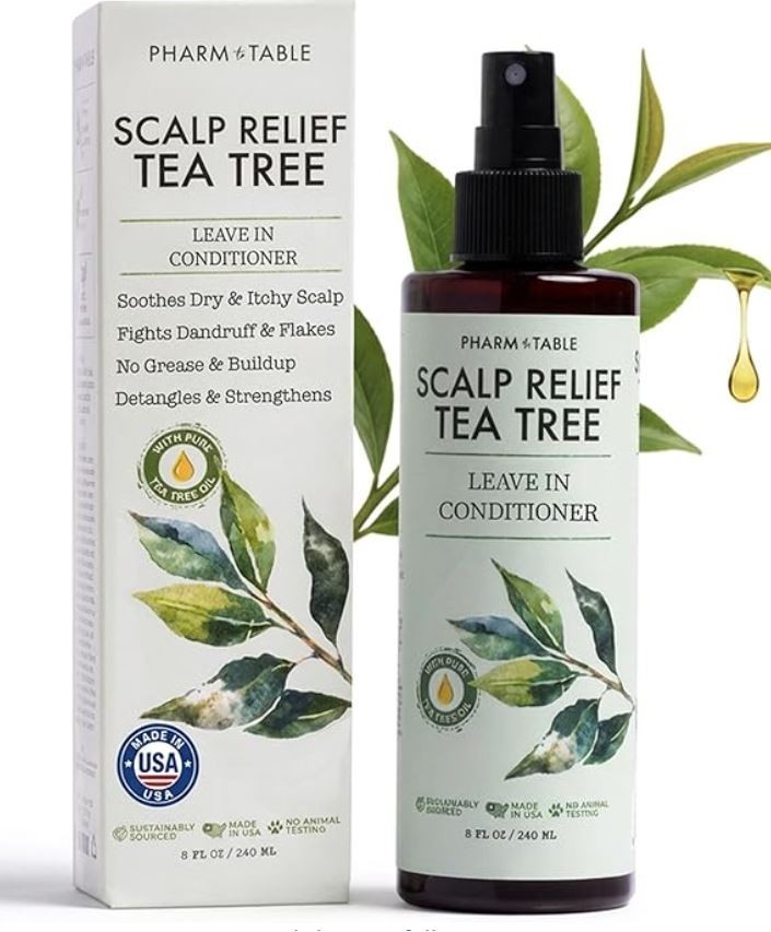 Pharm to Table Scalp Relief Tea Tree Leave-In Treatment, 8 fl oz / 240 mL