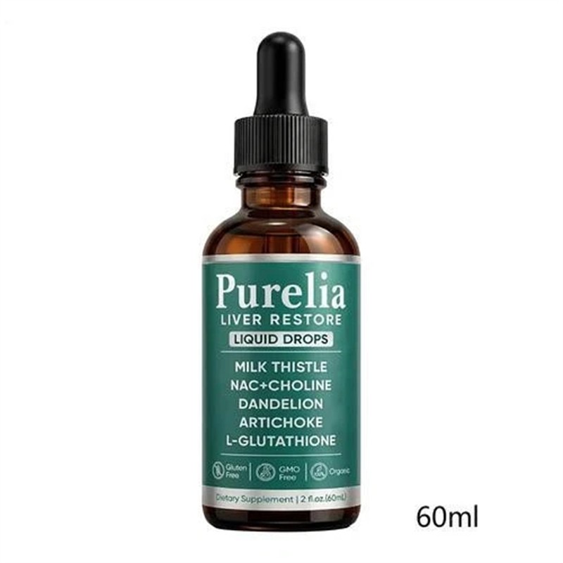5PCS Purelia Liver Restore Drops – Complete Liver Detox Support Supplement 60ml
