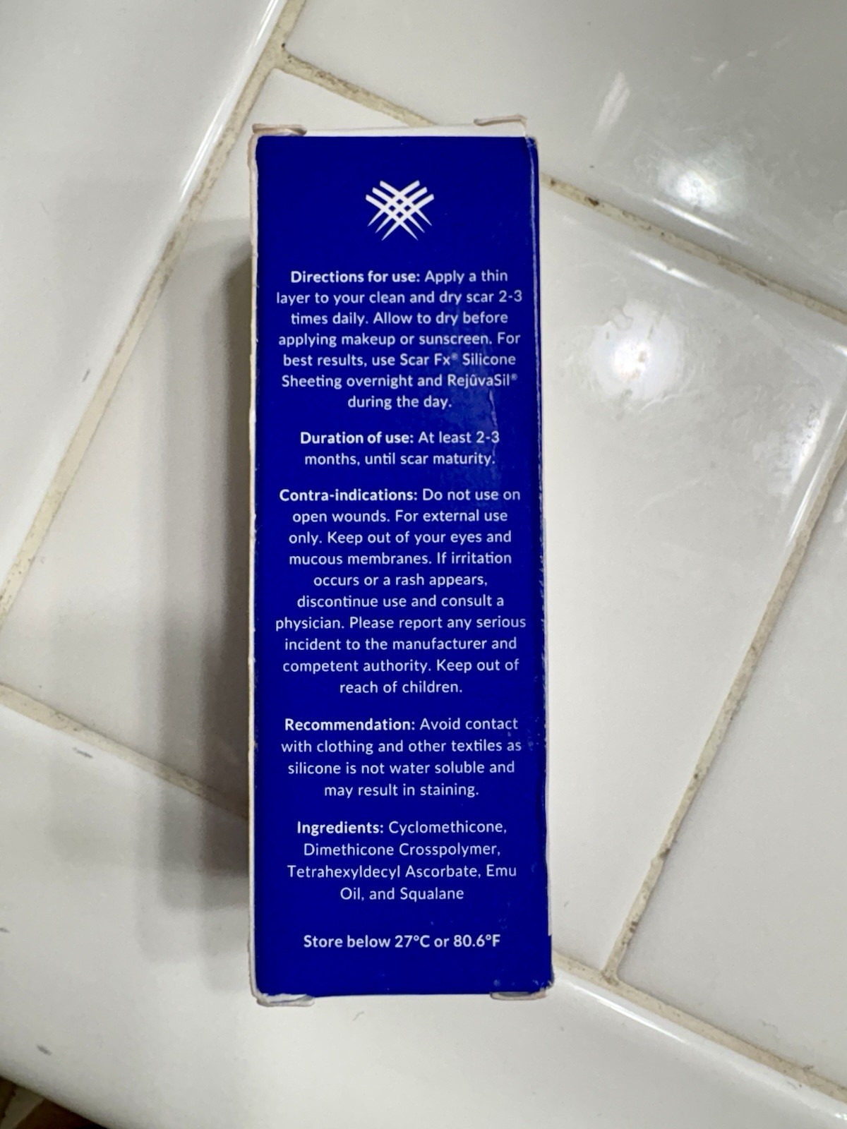 Rejuvaskin RejuvaSil Silicone Scar Gel, Scar Treatment for Surgical Scars NWB