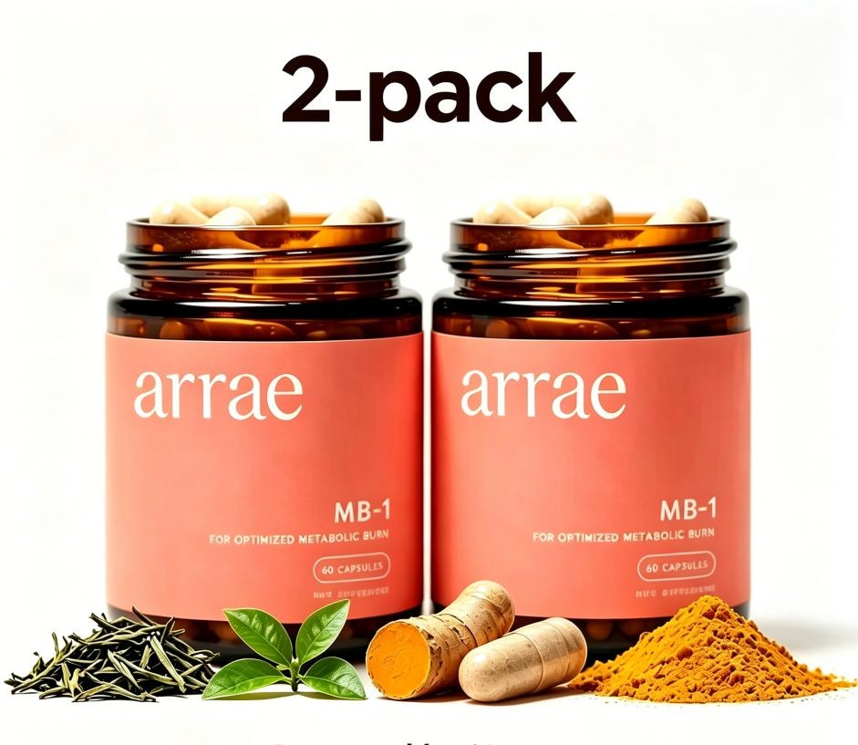 2-Pack arrae MB-1 Optimized Metabolic Burn Metabolism Support 120 Capsules
