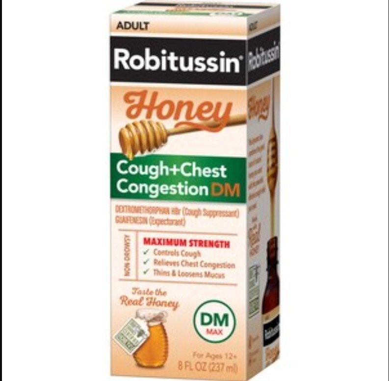 ROBITUSSIN Real Honey Cough + Chest Congestion DM Max 4floz Dextromethorphan HBr