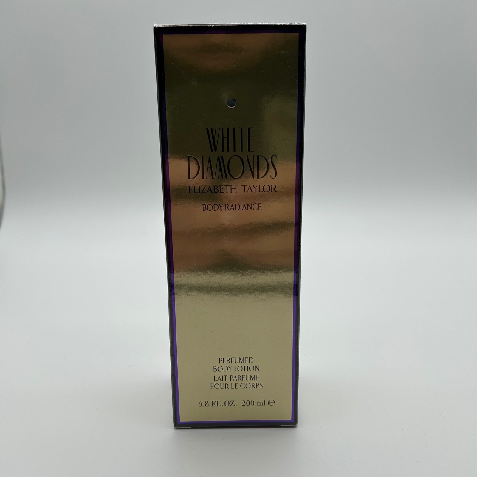Elizabeth Taylor White Diamonds Body Radiance Lotion Women 6.8oz Gold Floral New
