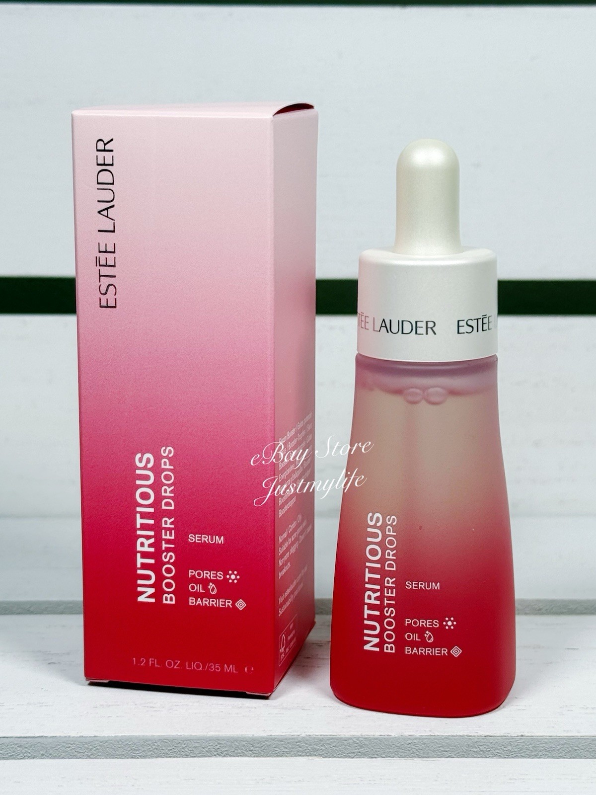 Estee Lauder Nutritious Booster Drops Serum, Full Size 1.2 oz / 35mL, New In Box