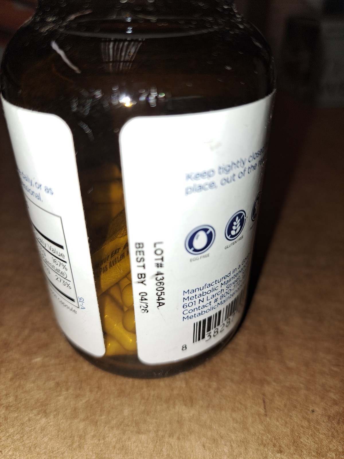 Metabolic Maintenance Zinc Picolinate Dietary Supplement 30mg 90 Capsules
