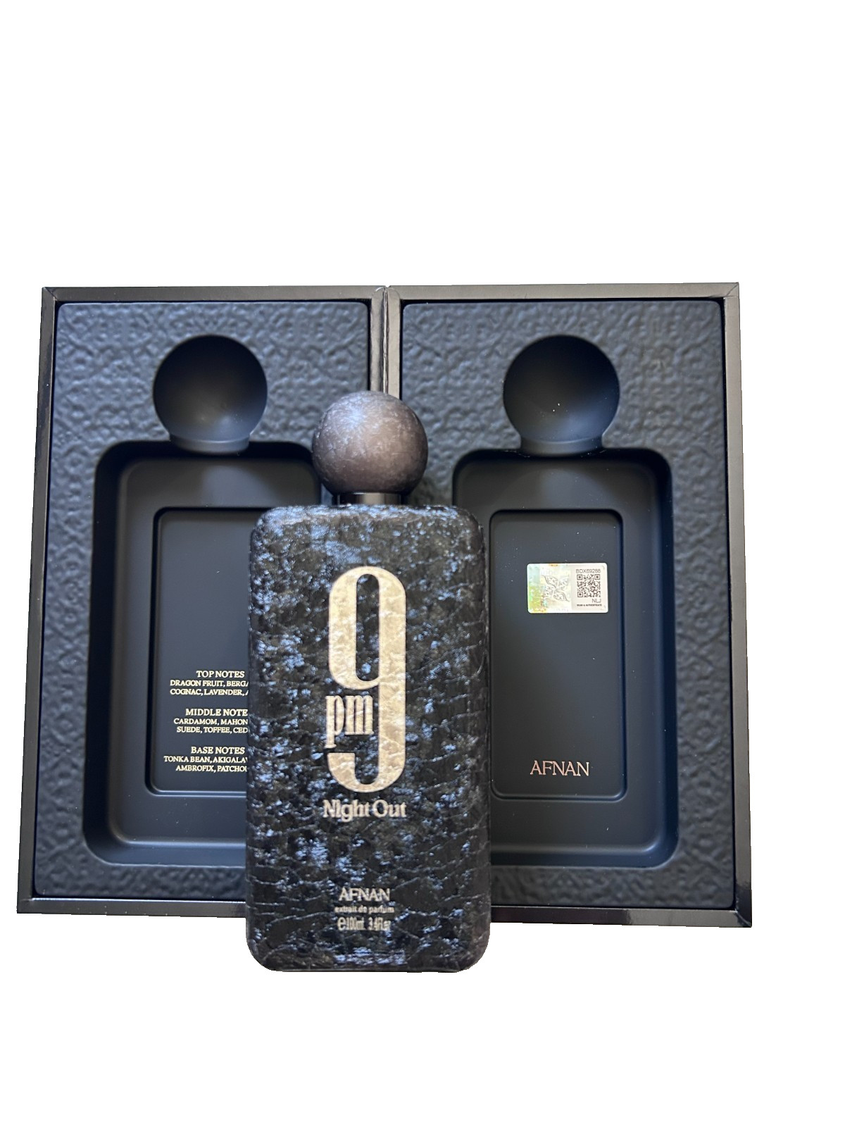 Afnan 9PM Night Out Extrait de Parfum Spray 3.4oz 100ml New In Box Authentic