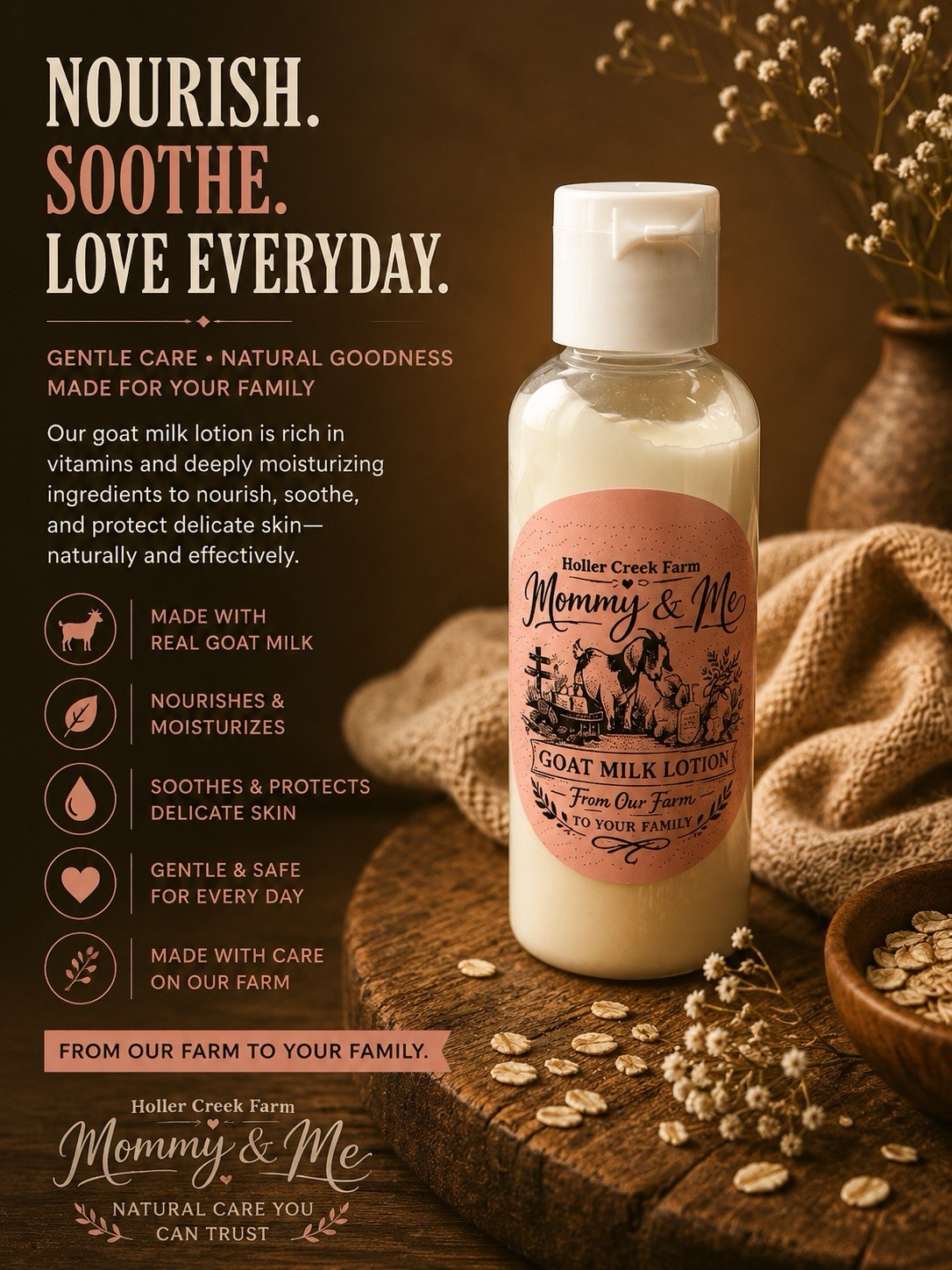 Mommy & Me Goat Milk Lotion Vanilla Cedar