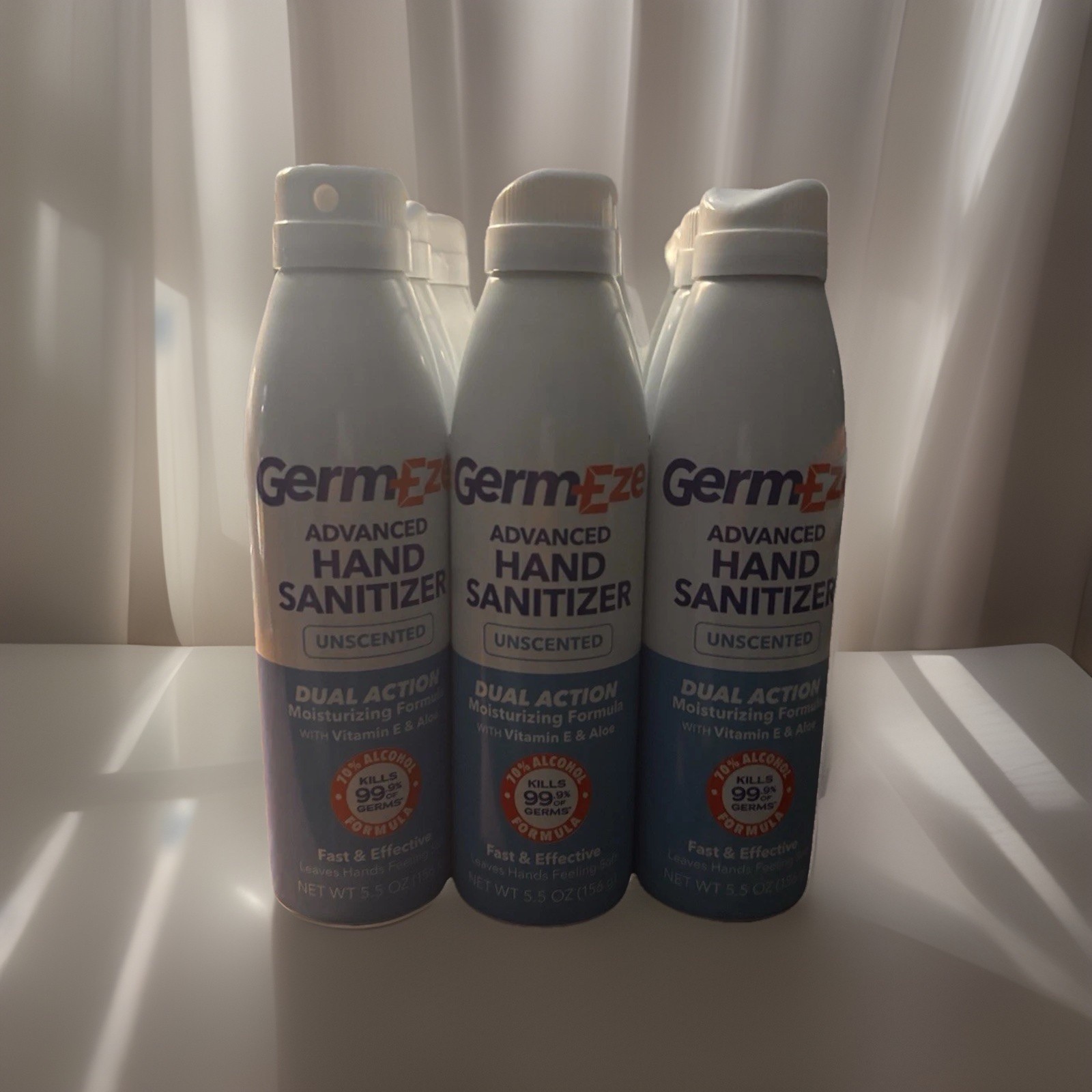 3 Pack Spray Hand Sanitizer 6.5 oz Aerosol Car Office Travel