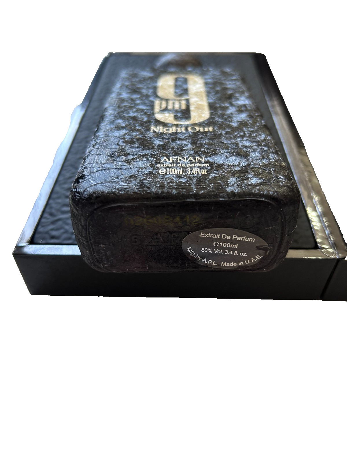 Afnan 9PM Night Out Extrait de Parfum Spray 3.4oz 100ml New In Box Authentic