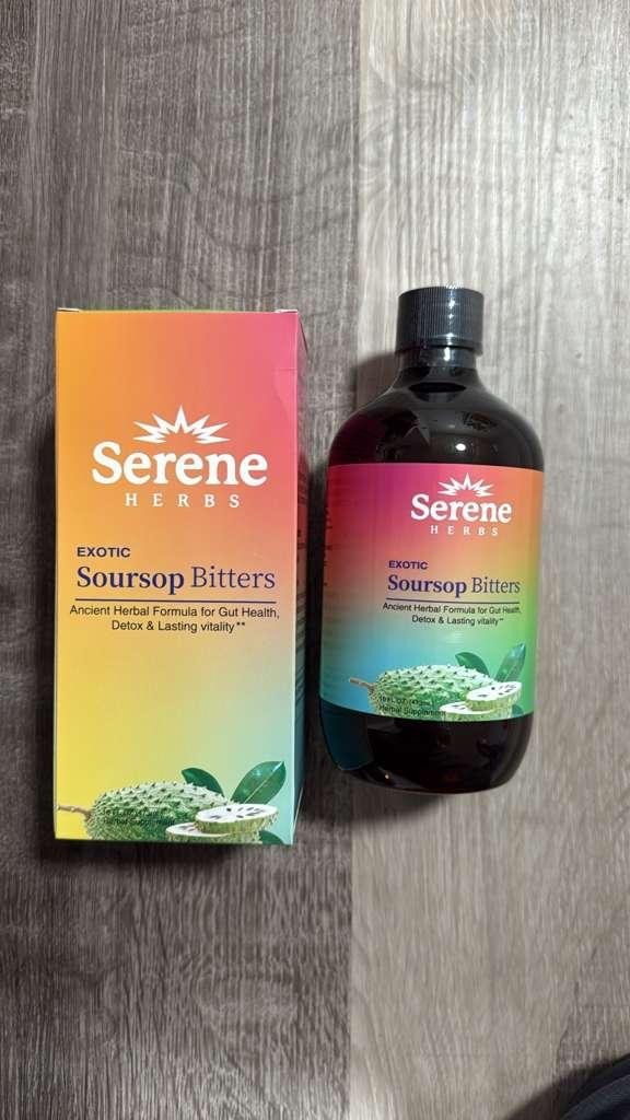 Soursop Bitters Pure 16 oz 100% Natural Exotic Organic Detox Herbs EXP 5/4/28