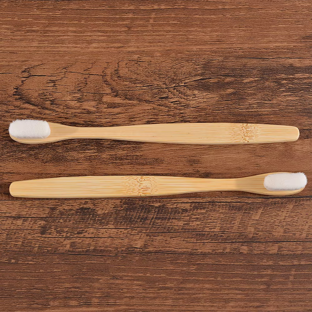 5PCS Ultra Soft Bamboo Toothbrush Million Bristles Adult Deep Clean Vegan Toothb