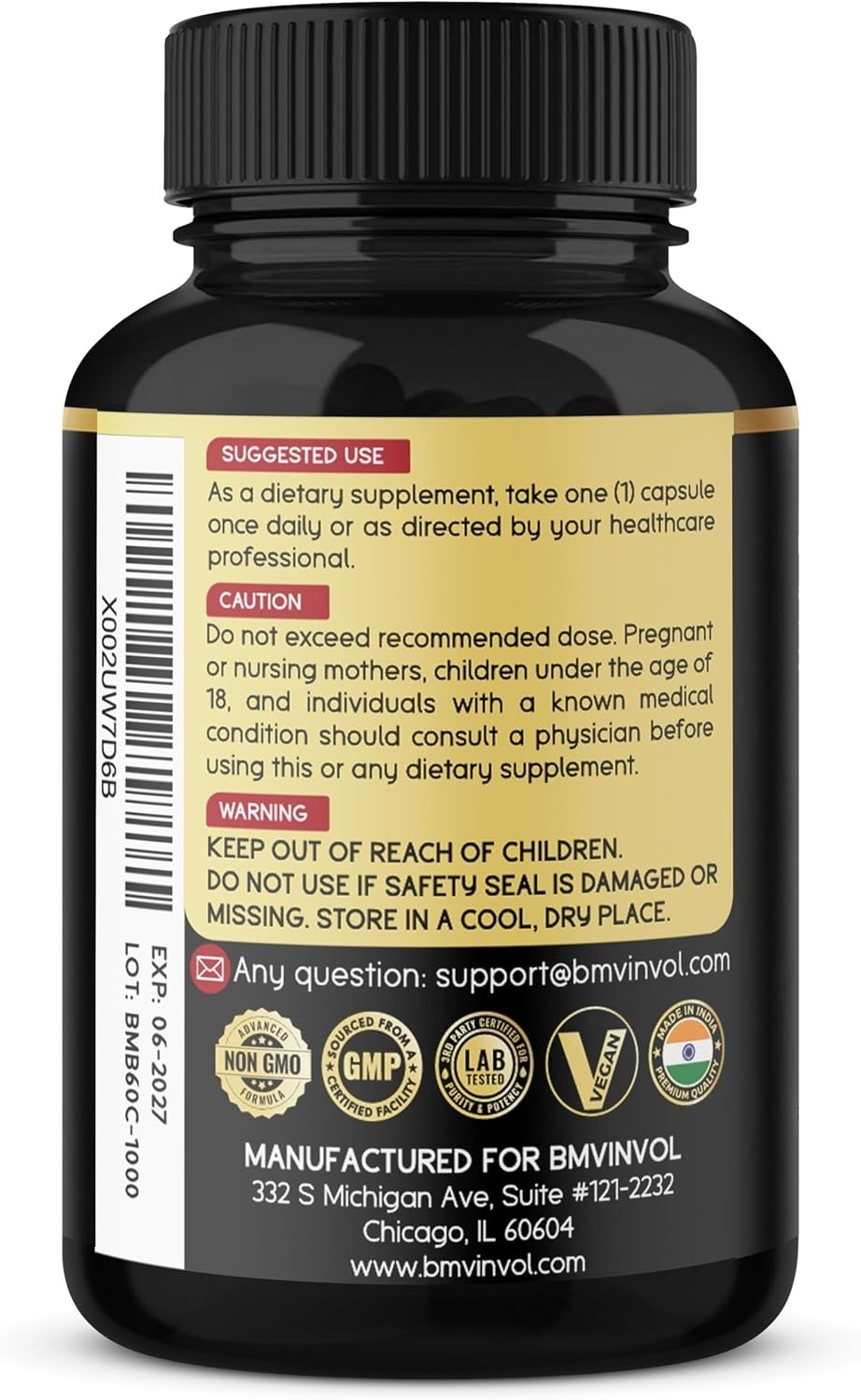 Berberine With Ceylon Cinnamon, Turmeric, Milk Thistle, Black Pepper – 6D0 Count
