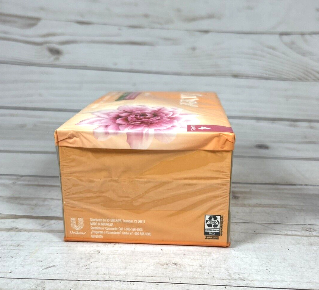 Caress Daily Silk White Peach Orange Blossom Floral Bar Soap 4-Bar (2 Pack)