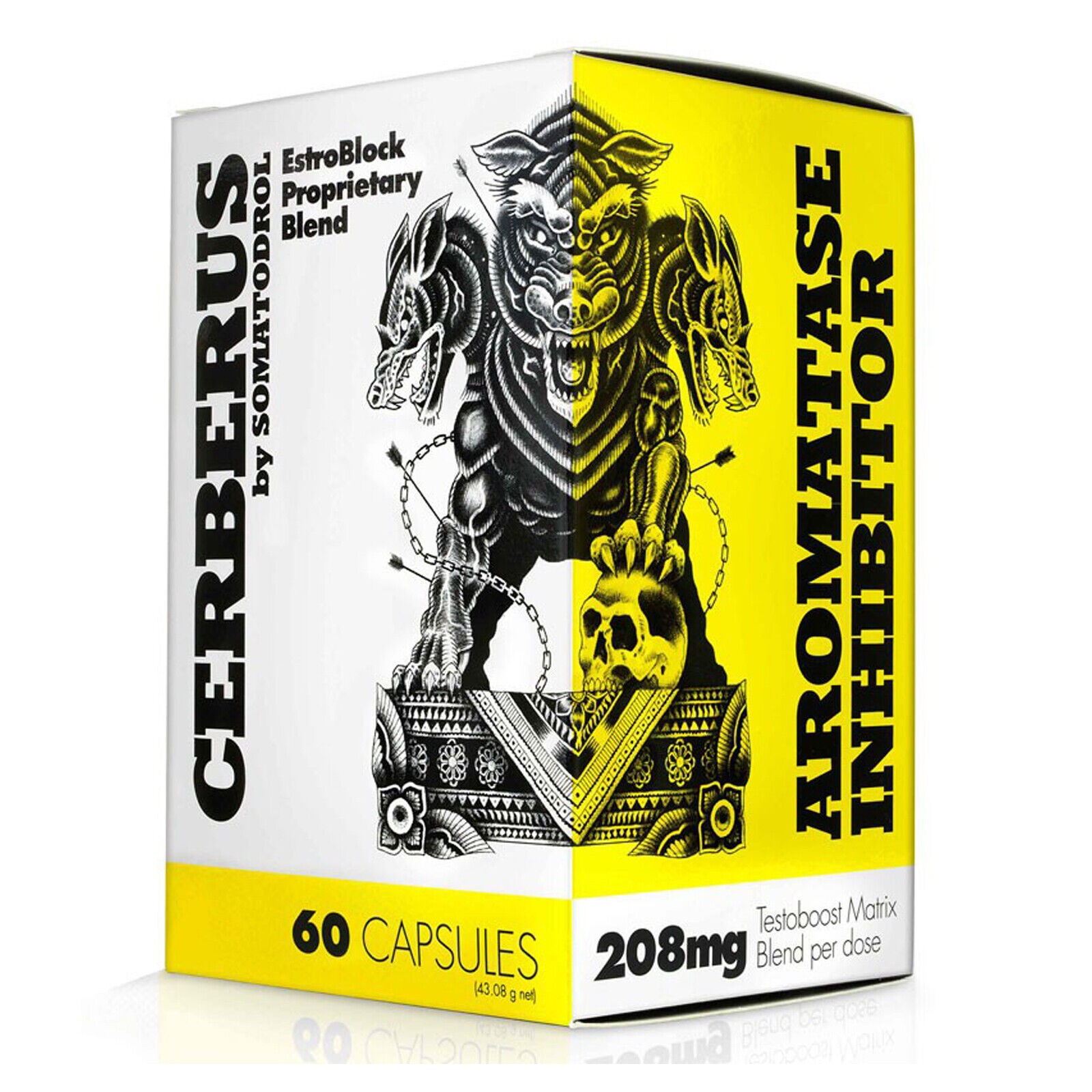 CERBERUS – 60-240 Capsules – Muscle Mass Builder Libido PREMIUM Testo Booster
