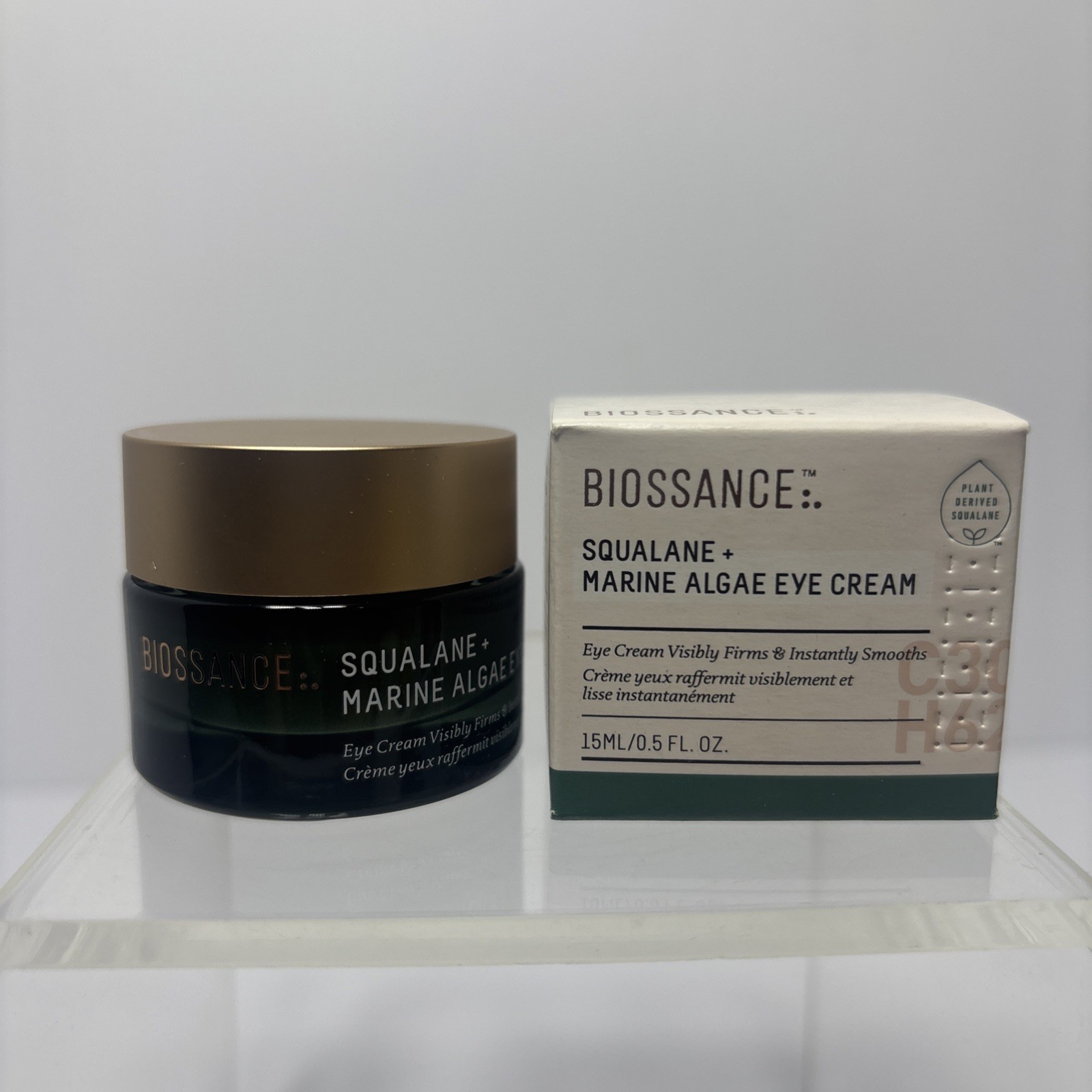 SEALED BIOSSANCE Squalane + Marine Algae Eye Cream 0.5 fl oz/15ml FIRM/WRINKLES
