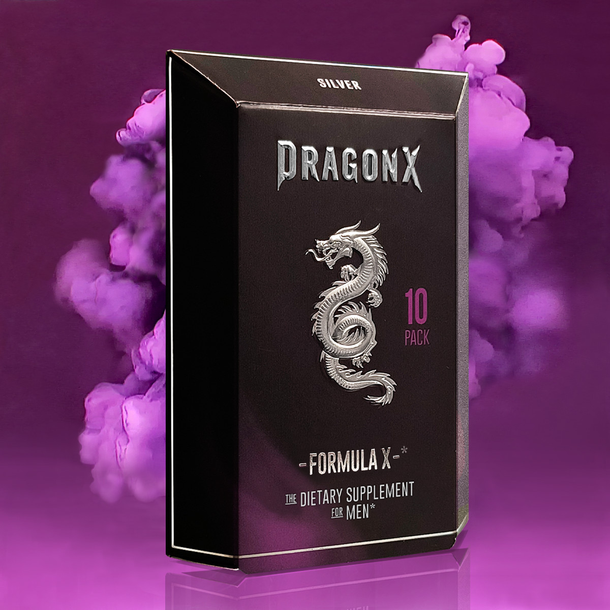 10 DRAGON X SILVER Formula Male Support Supplement