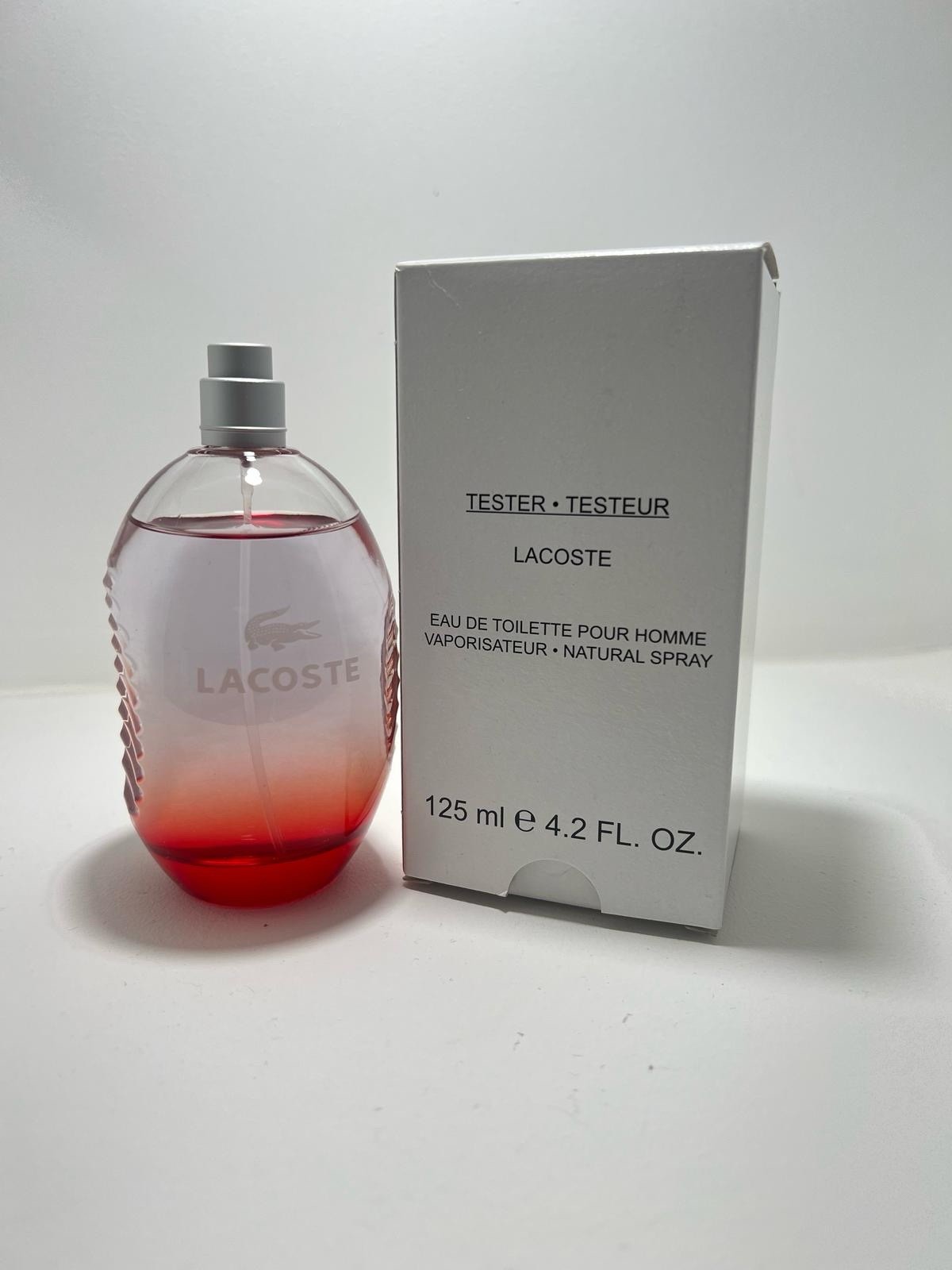 Lacoste Red 4.2oz EDT Spray For Men New As Shown DISCONTINUED