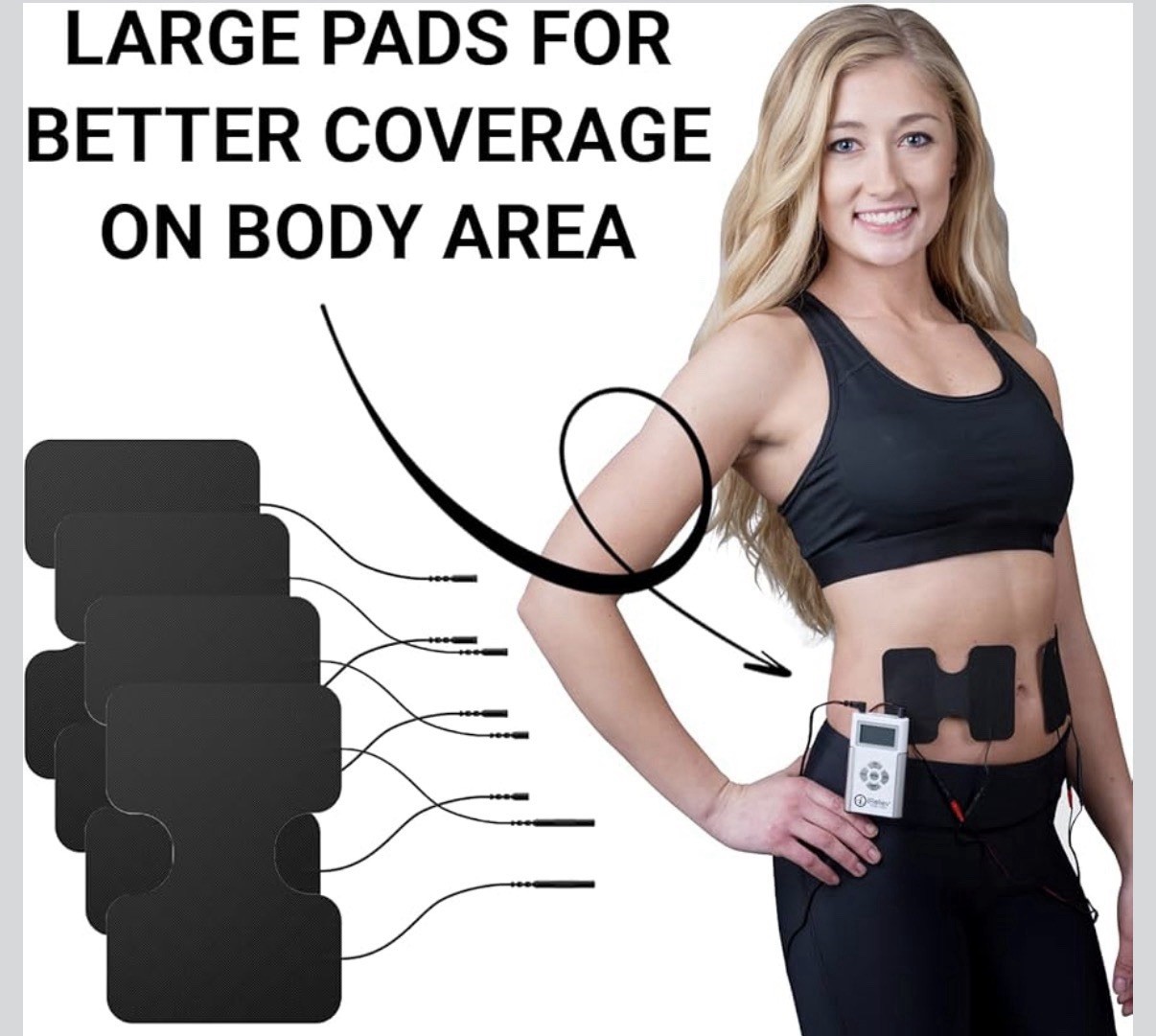 iReliev TENS + EMS Combination Unit Pain Relief & Recovery System NEW