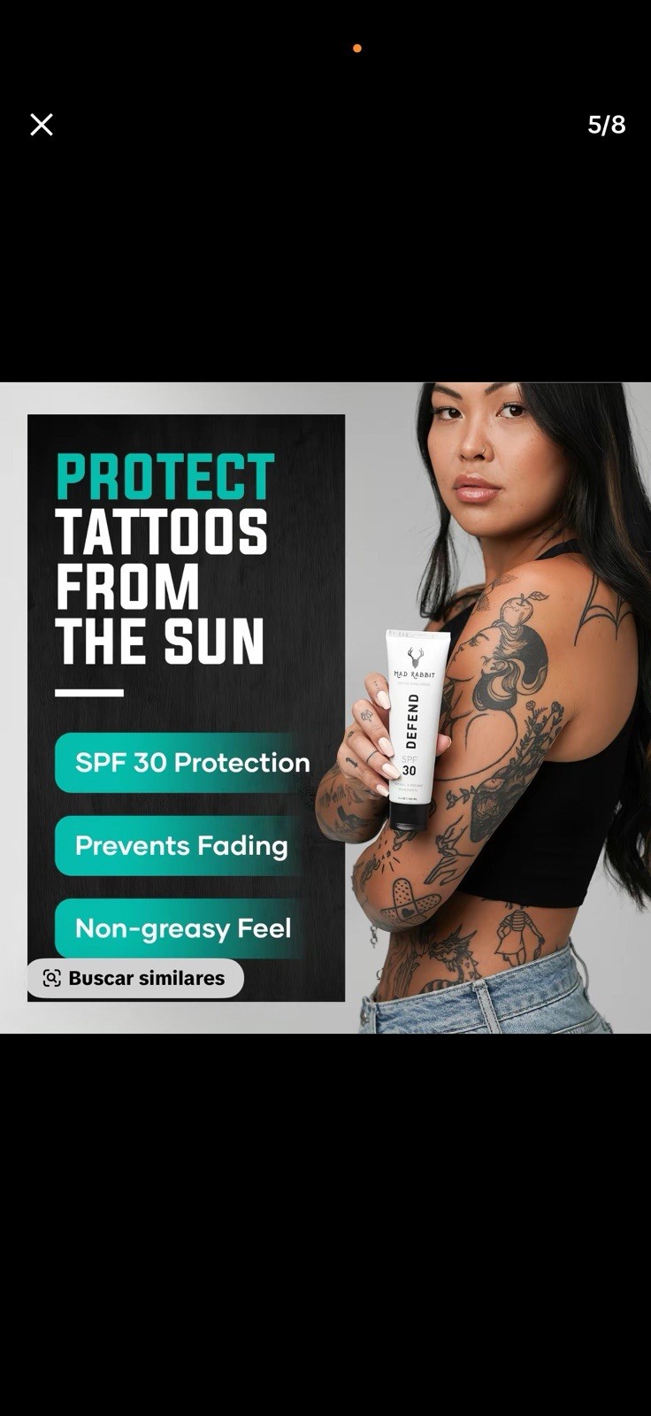 Mad Rabbit Tattoo Aftercare Set Repair Gel + Replenish Lotion SPF 30 Vegan