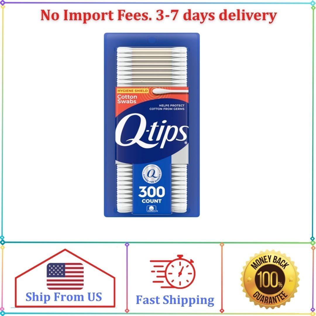 Q-tips Antimicrobial Cotton Swabs Cotton Buds for Cleaning Antimicrobial Treated