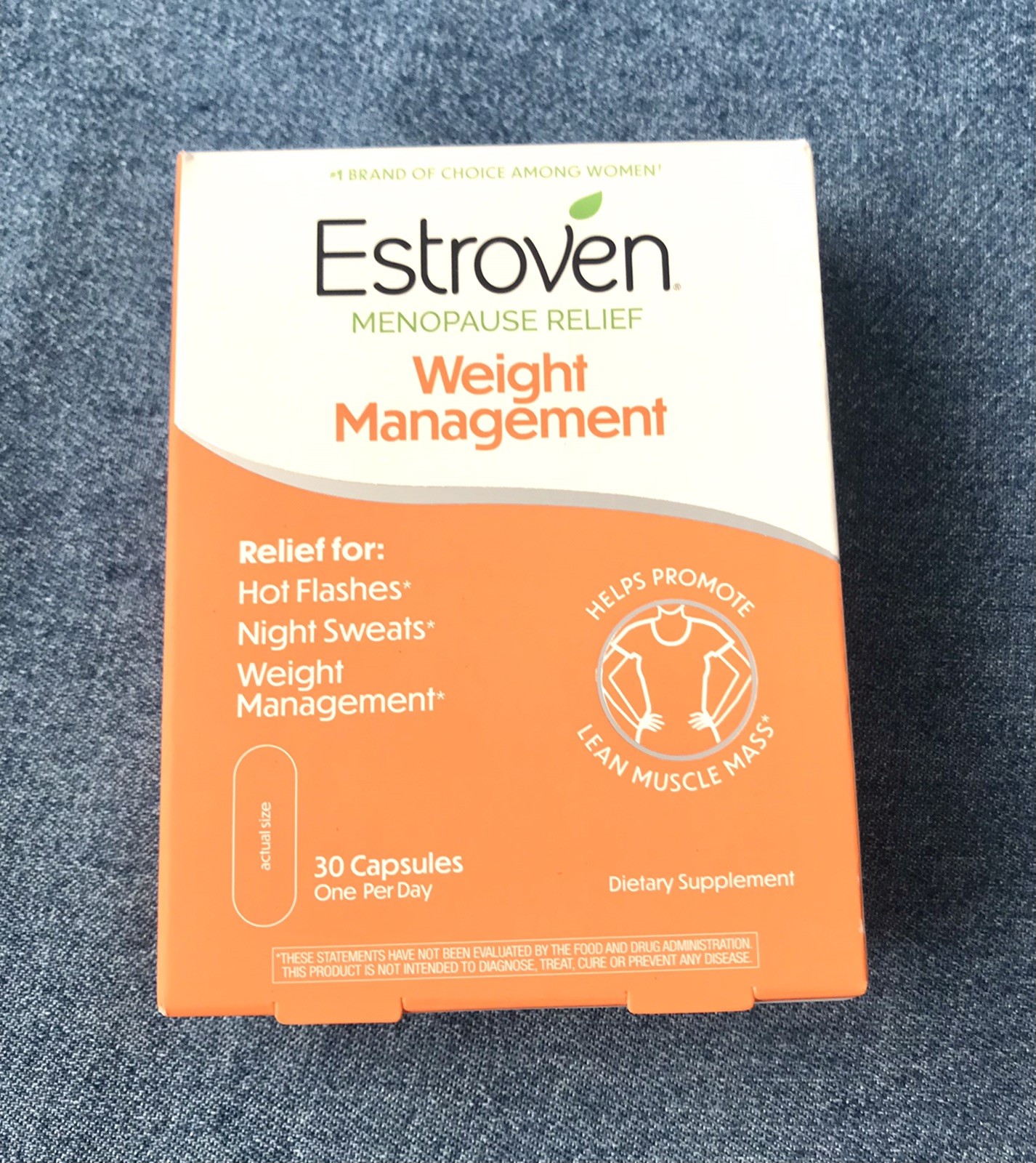 Estroven Menopause Relief – Weight Management – 30 Capsules – Exp. 07/27