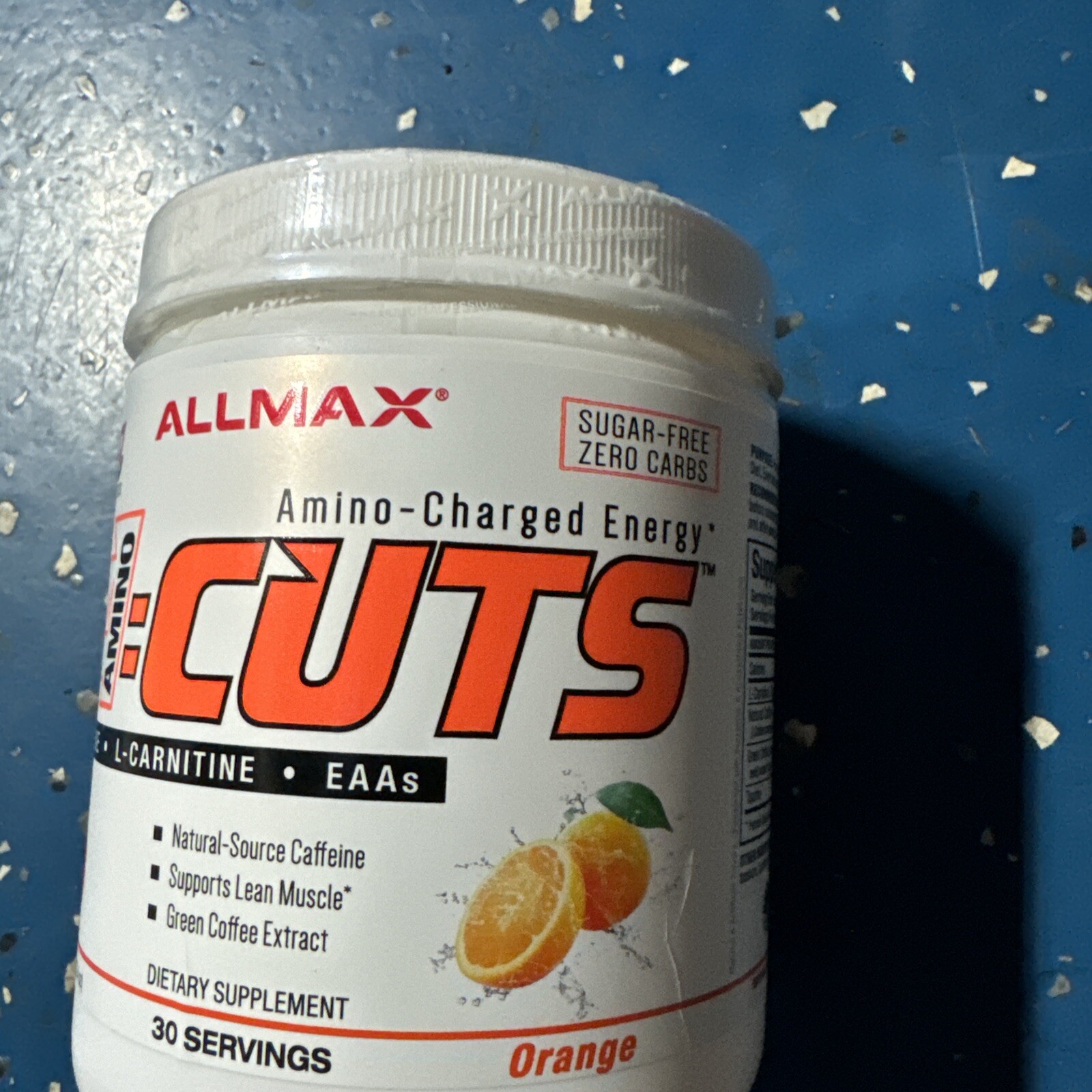 ALLMAX Nutrition A:CUTS, Amino Charged Energy Drink, Arctic Orange, 210g