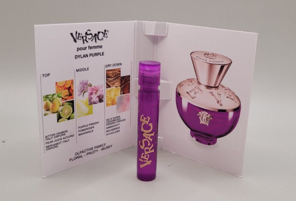 DYLAN PURPLE by VERSACE POUR FEMME EDP SAMPLE SPRAY 0.03OZ/1ML