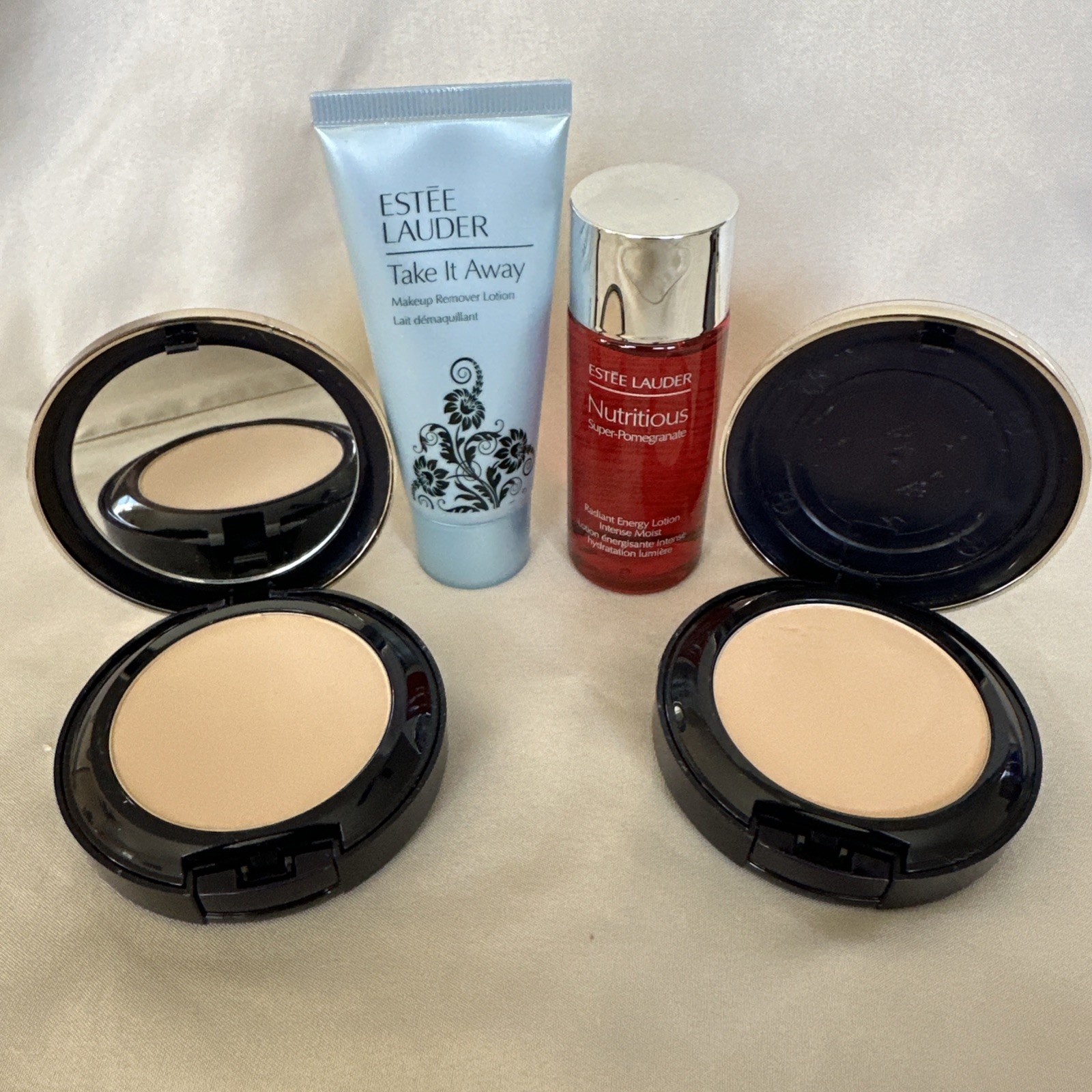 Estee Lauder Double Wear Stay Place Matte Powder Foundation 2C3 Fresco + Gift #4
