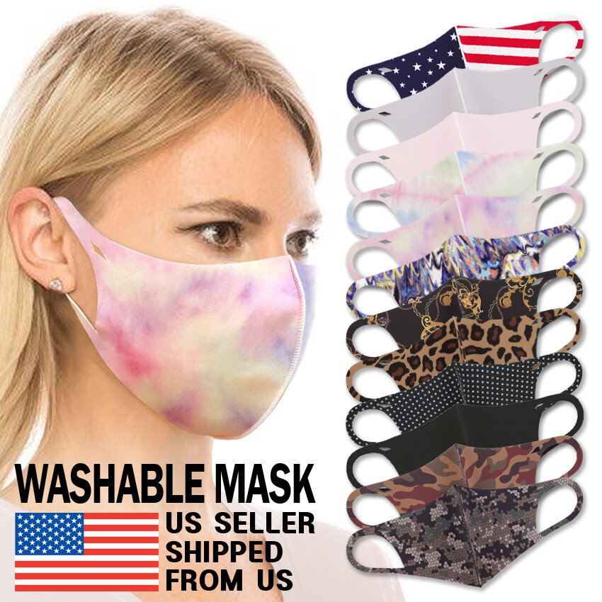 Lightweight Face Mask – Unisex Adult Washable Breathable High Quality Spandex
