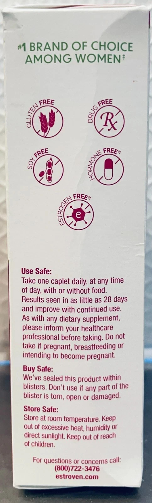 Estroven Complete Multi-Symptom Menopause Relief, 84 Caplets EXP 07/27